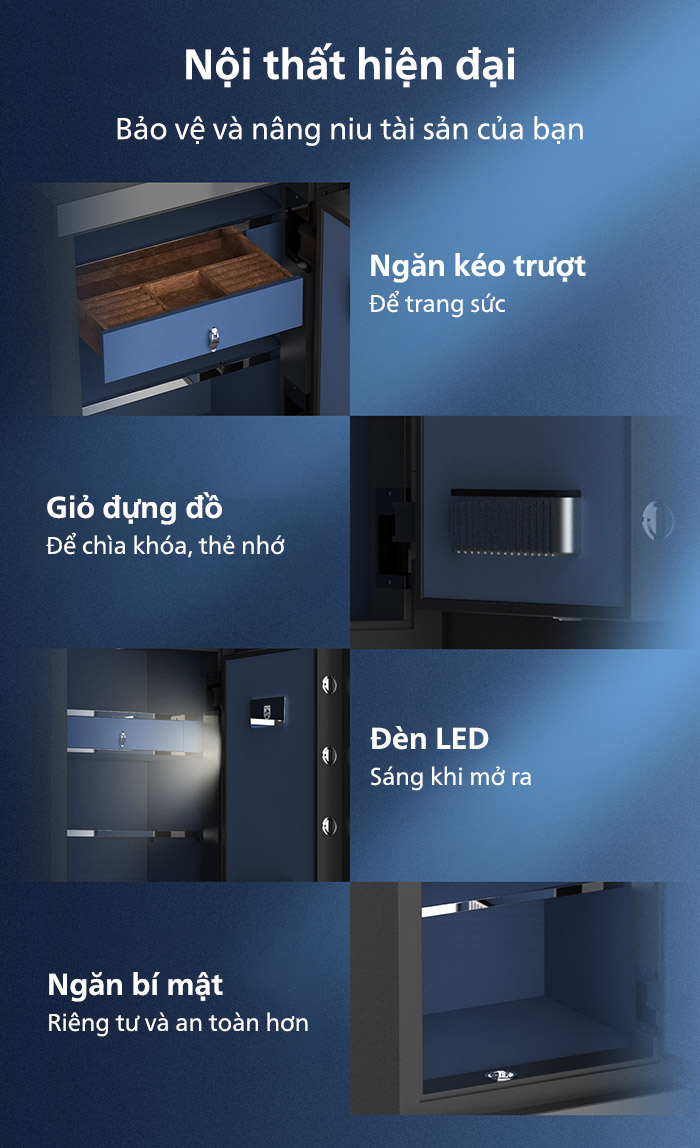 Phân bổ không gian lưu trữ bên trong két khoa học