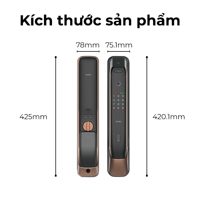 Kích thước SP Kaadas K20-F