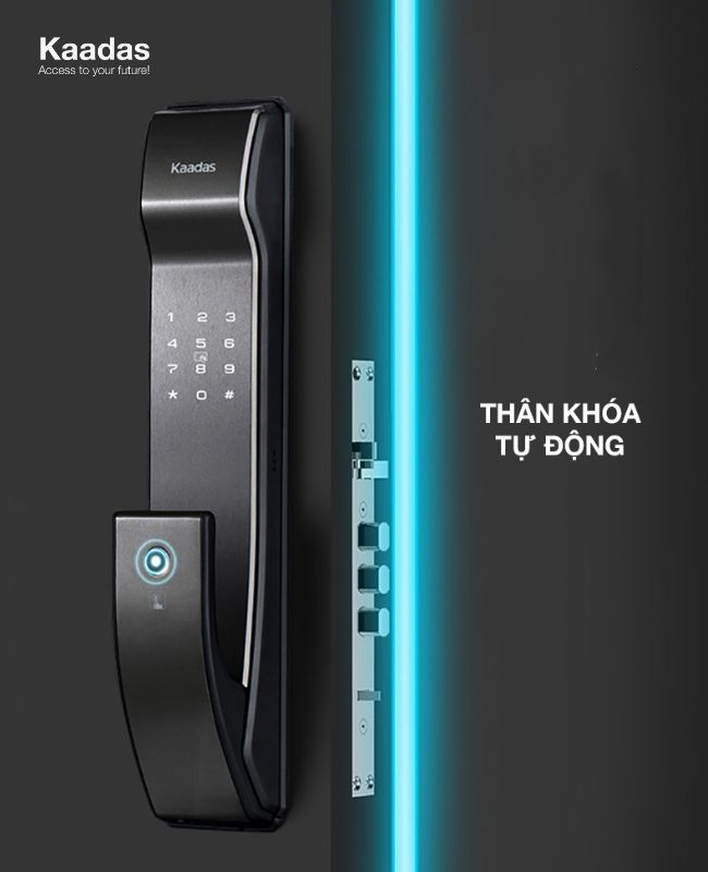 Thân khóa tự động trên Kaadas K9